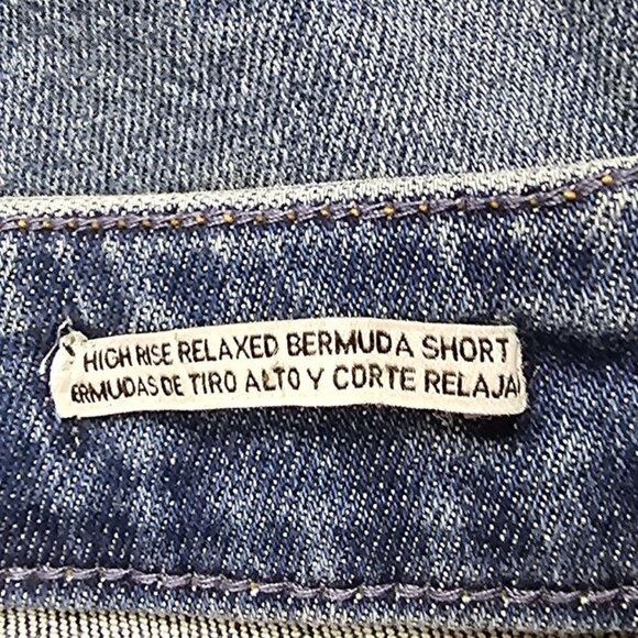 Women's High-Waisted Bermuda Jean Shorts | Ava & Viv | 24 - Picture 5 of 10